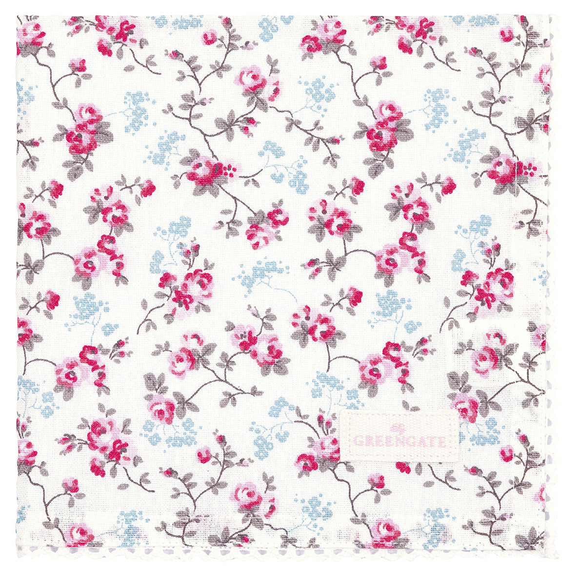 Napkin with lace Elsy white