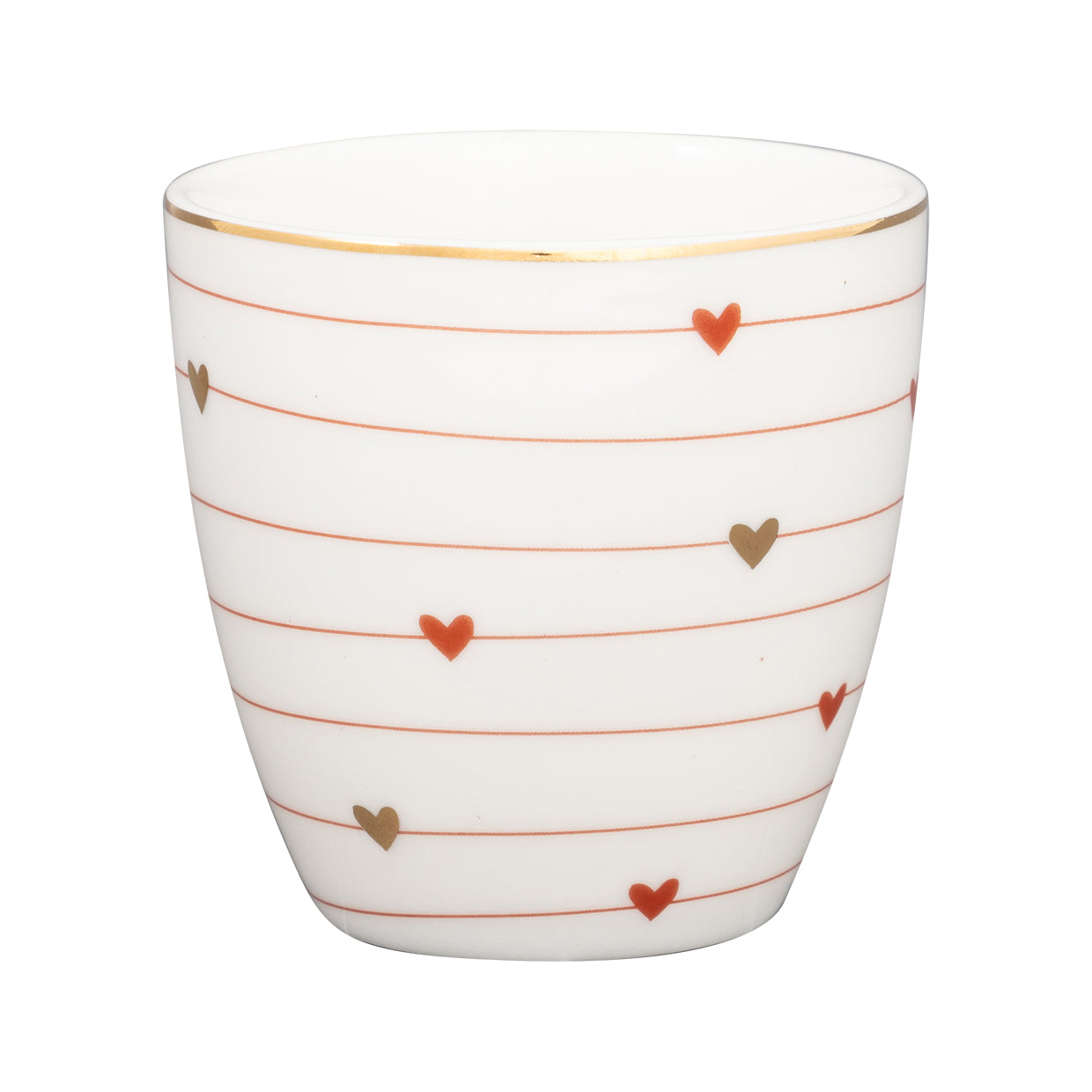 Mini latte cup Grace white