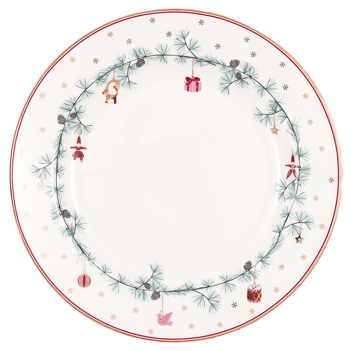 Plate Juana white
