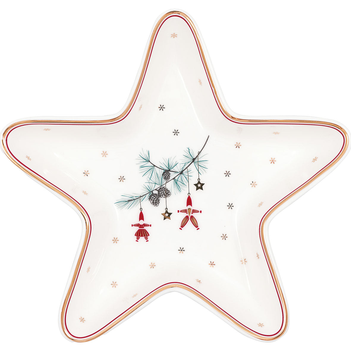 Star plate Juana white