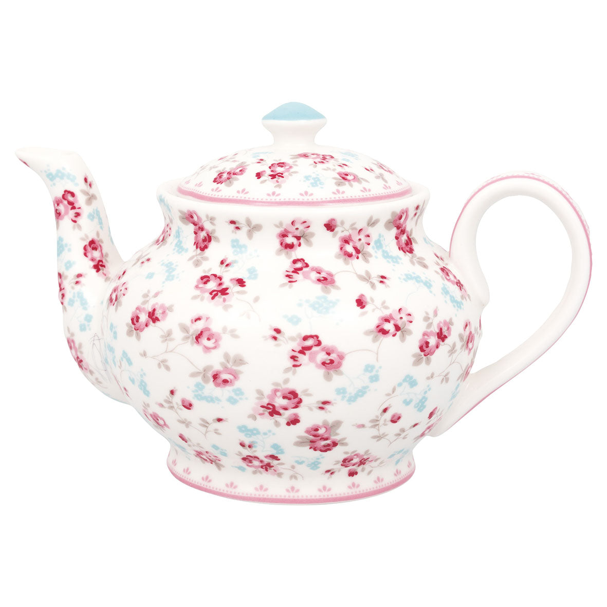 Teapot round Elsy white
