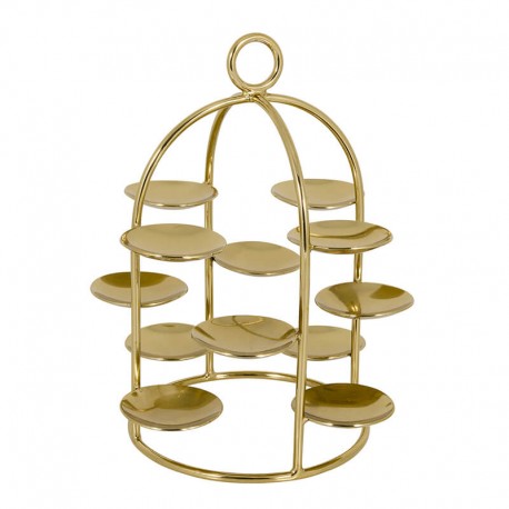 Mini cake holder gold