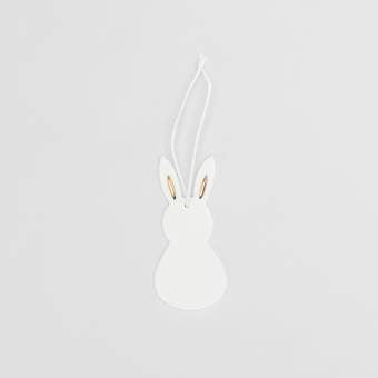 Ostern Porzellananhänger Hase