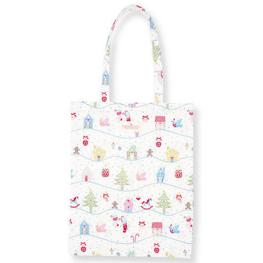 Baumwolltragtasche Laura Christmas white