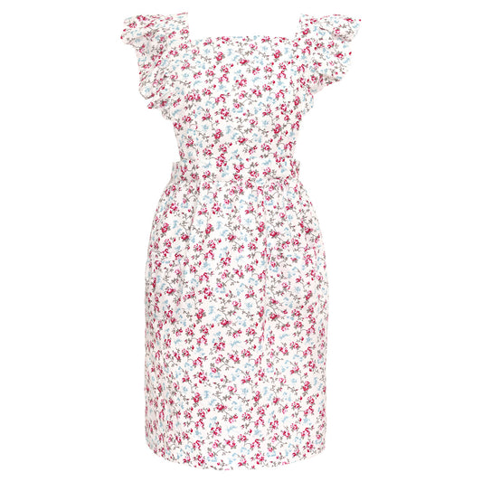 Apron w/frill Elsy white