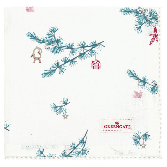 Napkin with lace Juana white