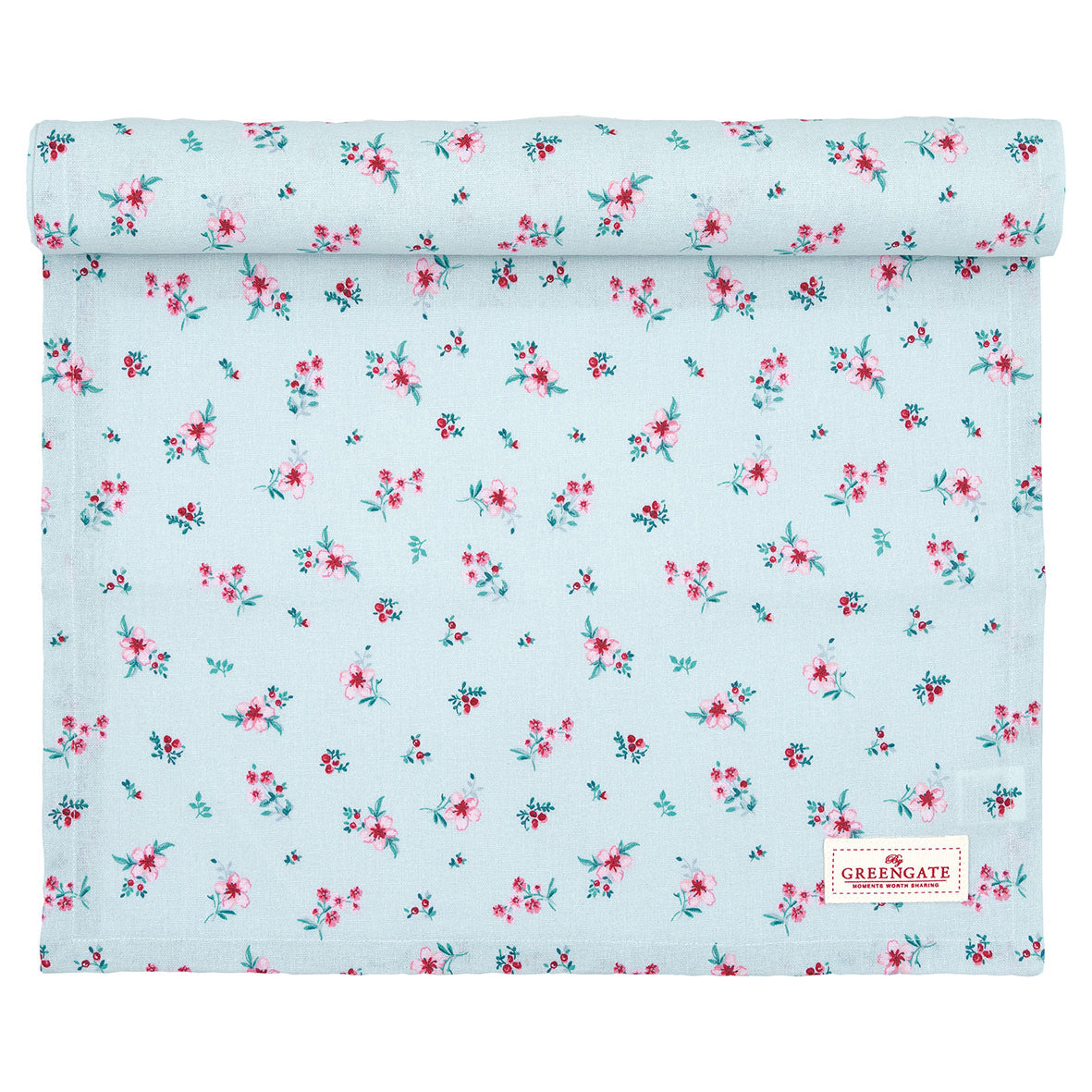 Table runner Sila pale blue