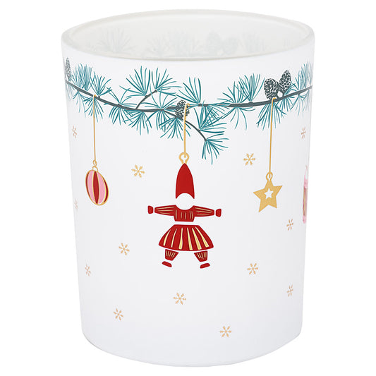 Candle holder Juana white medium