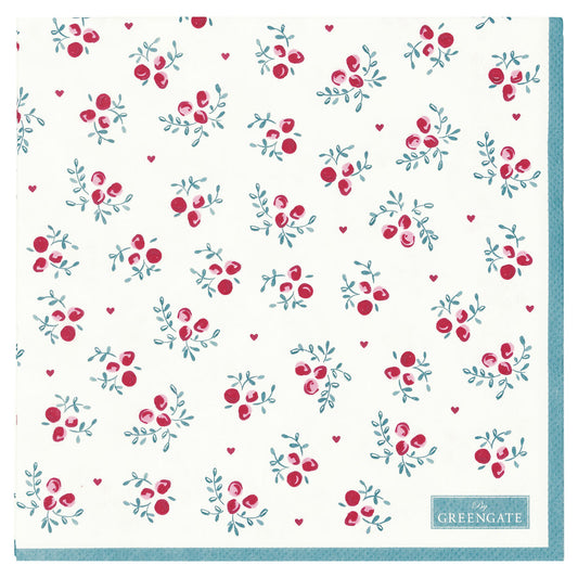 Napkin Belia white large 20pcs