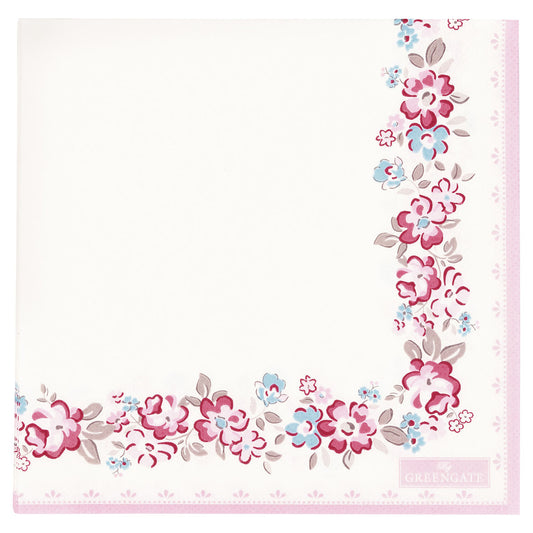 Napkin Elba white large 20pcs