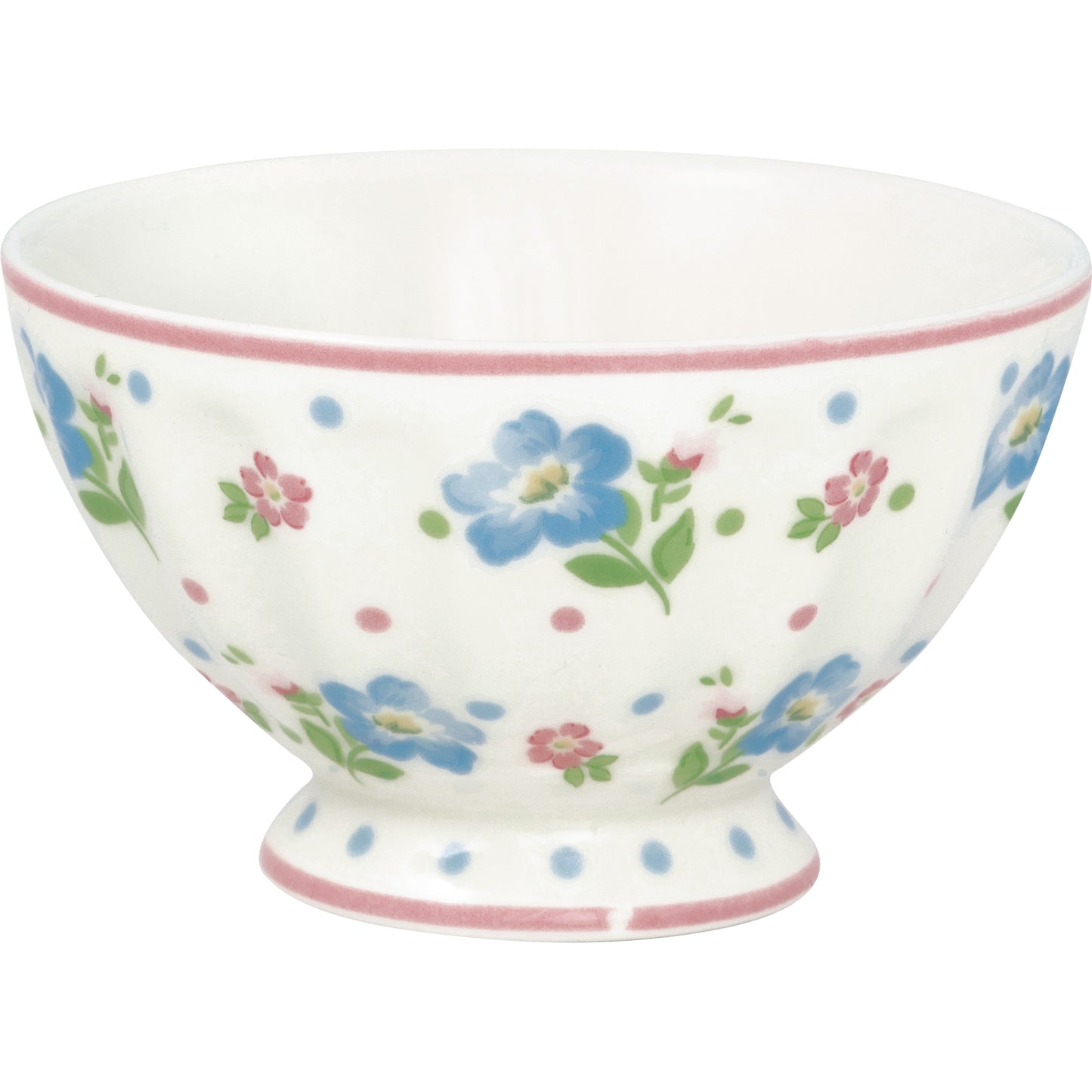 French bowl medium Rosalia white