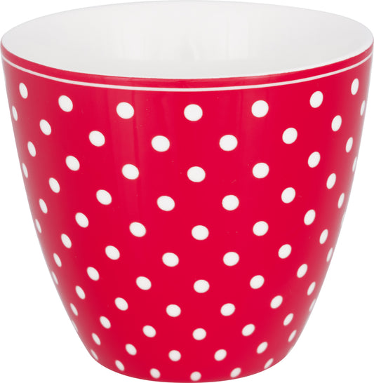 Latte Cup Dotty red