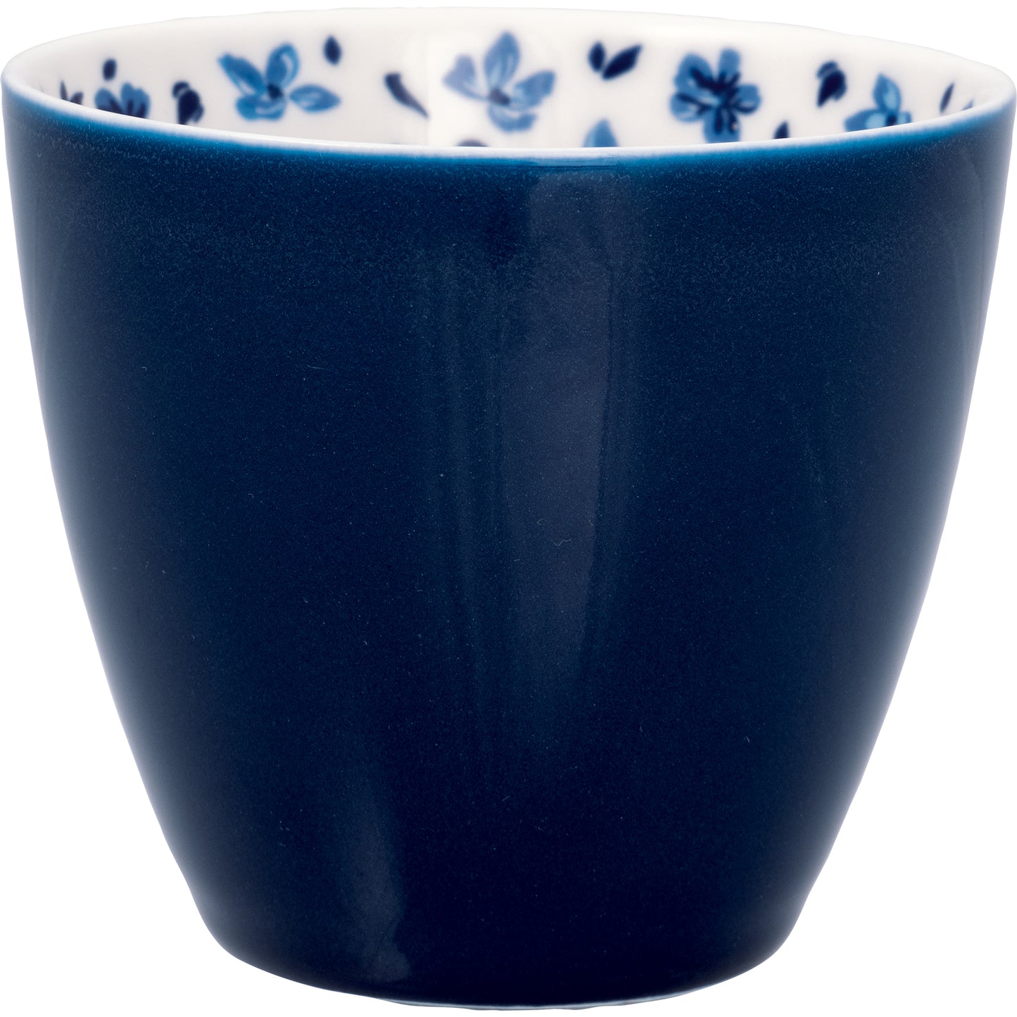 Latte cup blue Dahla inside