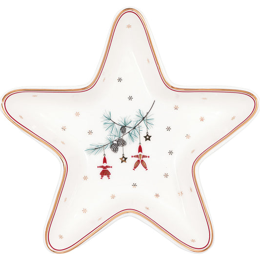 Star plate Juana white
