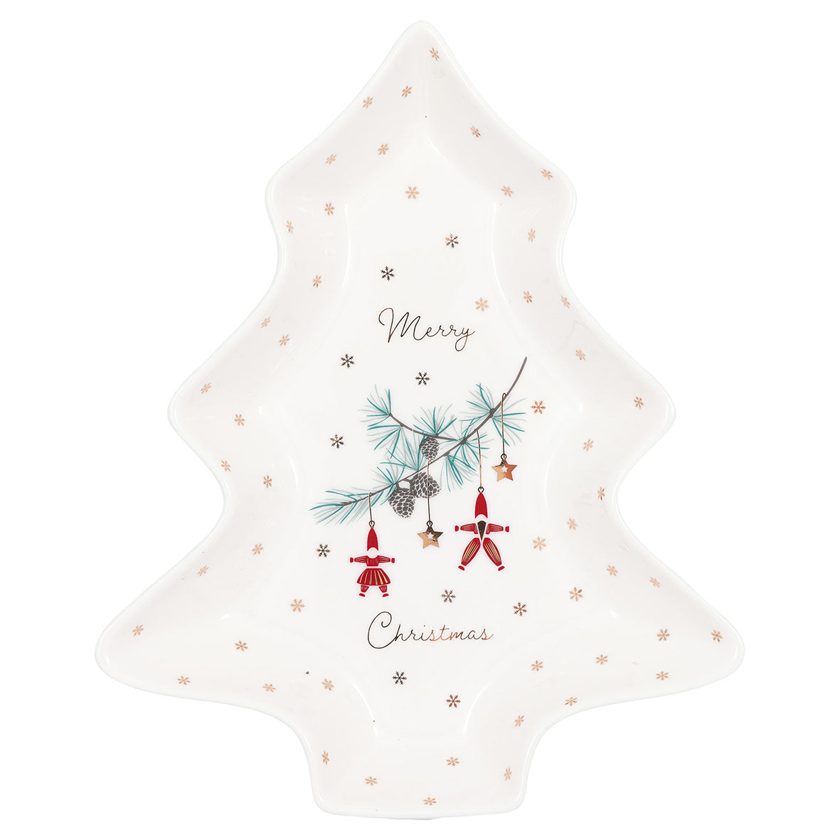 Tree plate Juana white medium