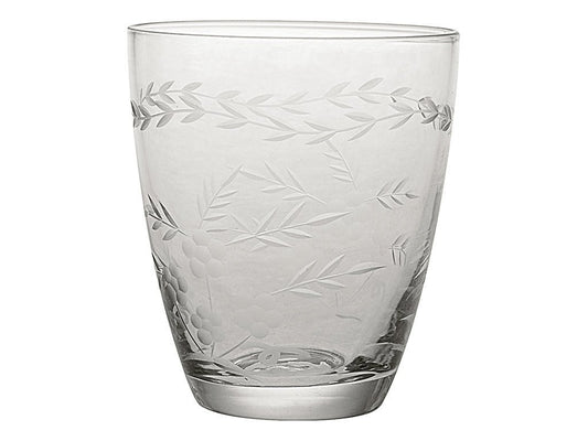 Wasserglas klar mit Schliff